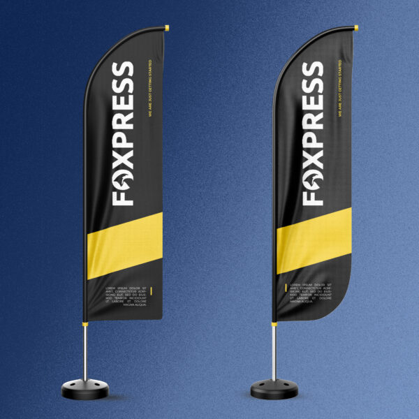 Beach flag firma flag